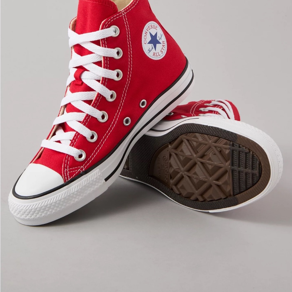 Converse Red High-Top Sneakers